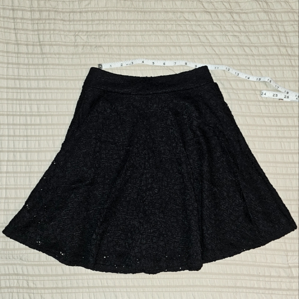 Lace pattern skater skirt